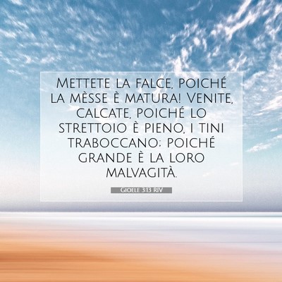 Gioele 3:13 Versetto della Bibbia Spiegato