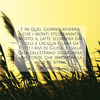 Gioele 3:18 Versetto della Bibbia Spiegato