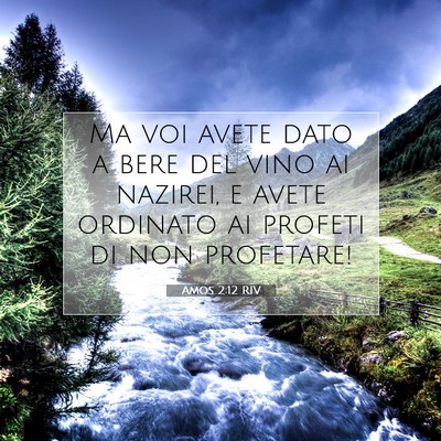 Amos 2:12 RIV Immagine del Versetto della Bibbia