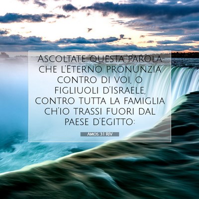 Amos 3:1 RIV Immagine del Versetto della Bibbia
