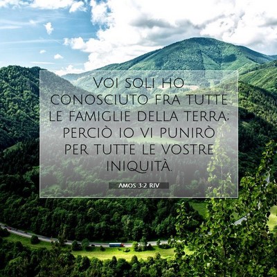 Amos 3:2 RIV Immagine del Versetto della Bibbia