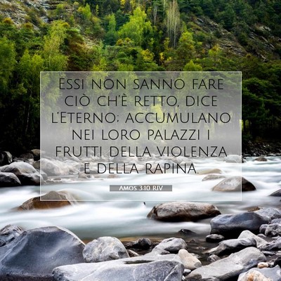Amos 3:10 RIV Immagine del Versetto della Bibbia