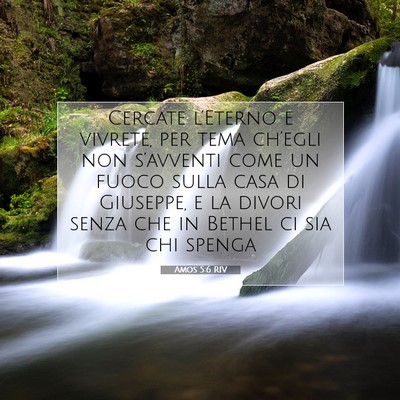Amos 5:6 RIV Immagine del Versetto della Bibbia