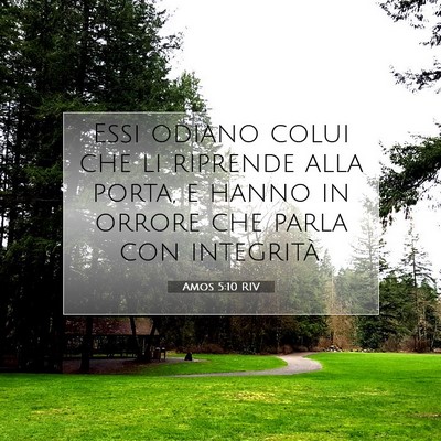 Amos 5:10 RIV Immagine del Versetto della Bibbia