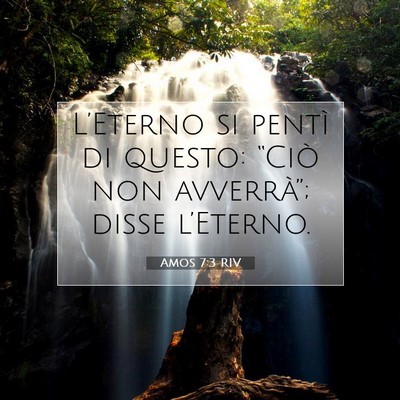 Amos 7:3 Versetto della Bibbia Spiegato