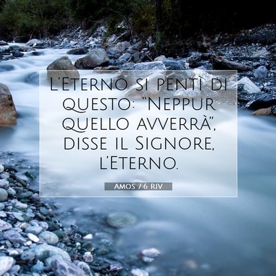 Amos 7:6 Versetto della Bibbia Spiegato