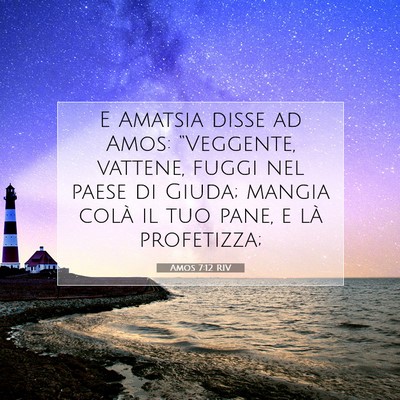 Amos 7:12 RIV Immagine del Versetto della Bibbia