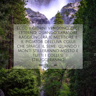 Amos 9:13 Versetto della Bibbia Spiegato