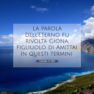 Giona 1:1 RIV Immagine del Versetto della Bibbia