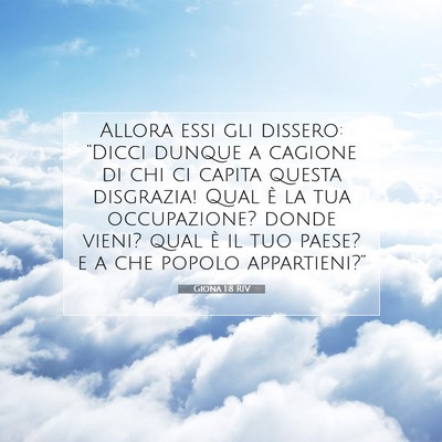 Giona 1:8 RIV Immagine del Versetto della Bibbia