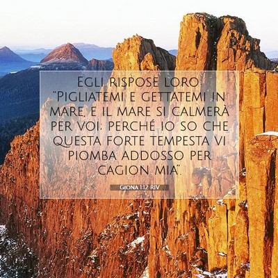 Giona 1:12 RIV Immagine del Versetto della Bibbia