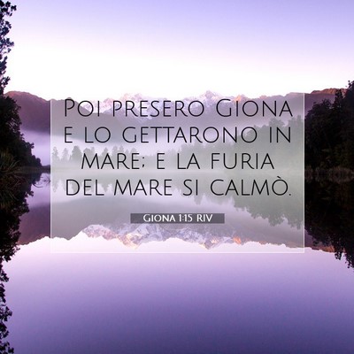 Giona 1:15 RIV Immagine del Versetto della Bibbia