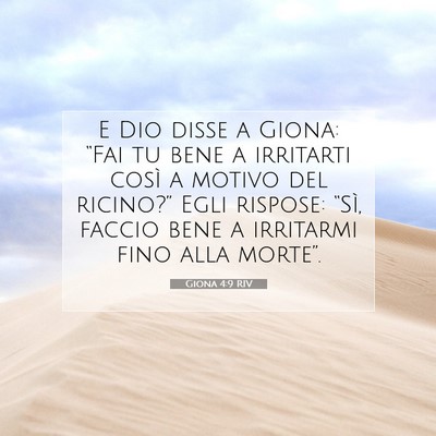 Giona 4:9 Versetto della Bibbia Spiegato