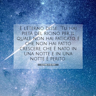 Giona 4:10 Versetto della Bibbia Spiegato