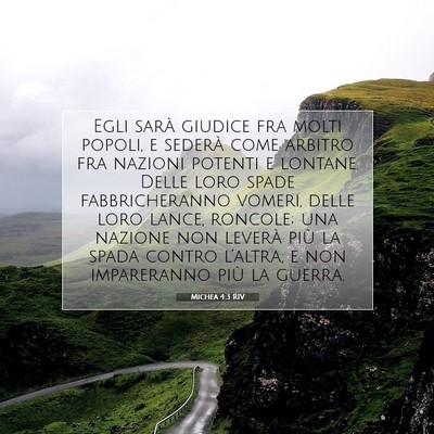 Michea 4:3 Versetto della Bibbia Spiegato