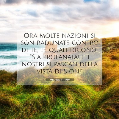 Michea 4:11 Versetto della Bibbia Spiegato
