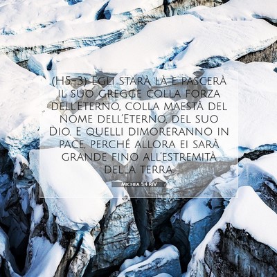 Michea 5:4 RIV Immagine del Versetto della Bibbia
