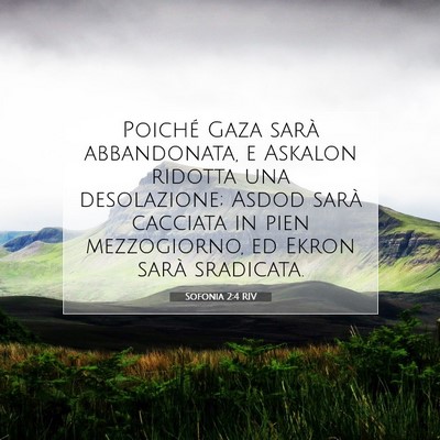 Sofonia 2:4 RIV Immagine del Versetto della Bibbia
