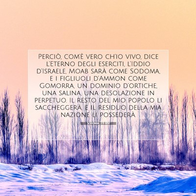 Sofonia 2:9 RIV Immagine del Versetto della Bibbia