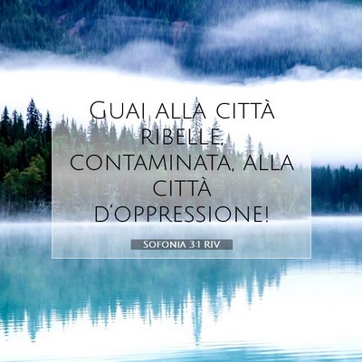 Sofonia 3:1 RIV Immagine del Versetto della Bibbia