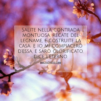 Aggeo 1:8 Versetto della Bibbia Spiegato