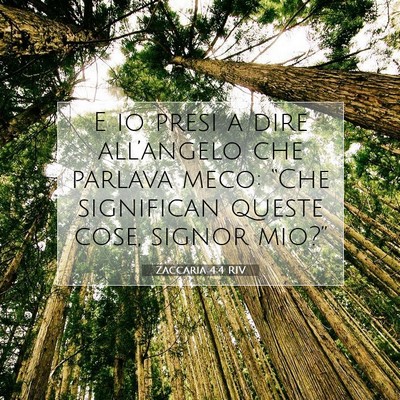 Zaccaria 4:4 RIV Immagine del Versetto della Bibbia