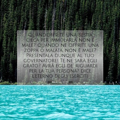 Malachia 1:8 Versetto della Bibbia Spiegato