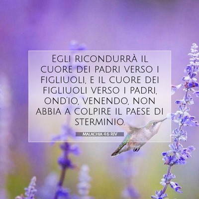 Malachia 4:6 Versetto della Bibbia Spiegato