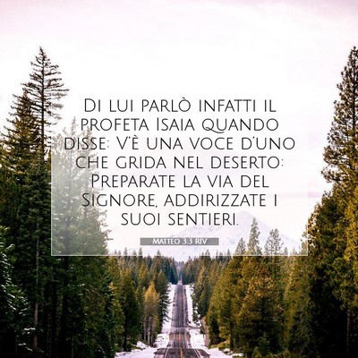 Matteo 3:3 Versetto della Bibbia Spiegato