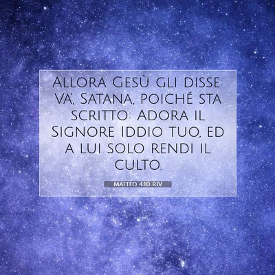 Matteo 4:10 Versetto della Bibbia Spiegato