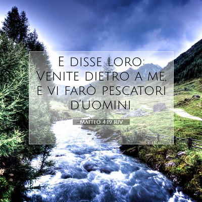 Matteo 4:19 Versetto della Bibbia Spiegato