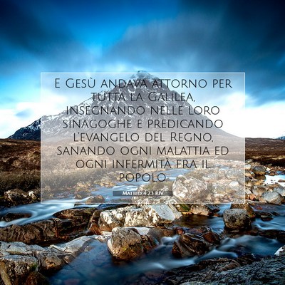 Matteo 4:23 RIV Immagine del Versetto della Bibbia