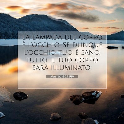 Matteo 6:22 Versetto della Bibbia Spiegato