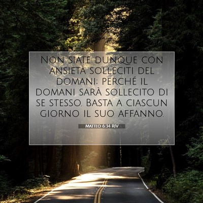 Matteo 6:34 Versetto della Bibbia Spiegato