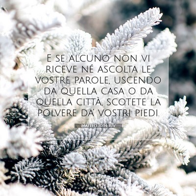 Matteo 10:14 RIV Immagine del Versetto della Bibbia