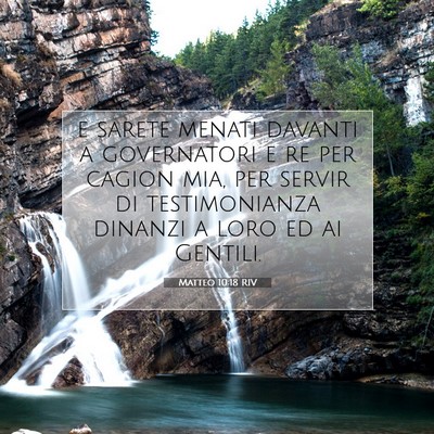 Matteo 10:18 Versetto della Bibbia Spiegato