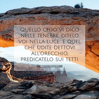 Matteo 10:27 Versetto della Bibbia Spiegato