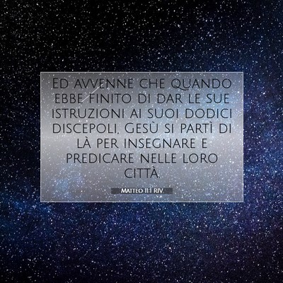 Matteo 11:1 Versetto della Bibbia Spiegato