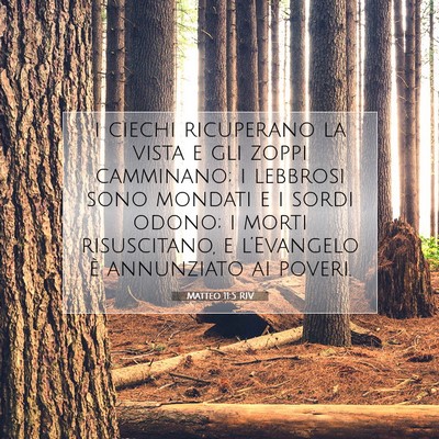 Matteo 11:5 Versetto della Bibbia Spiegato
