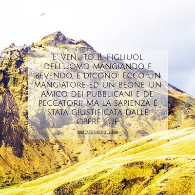 Matteo 11:19 Versetto della Bibbia Spiegato