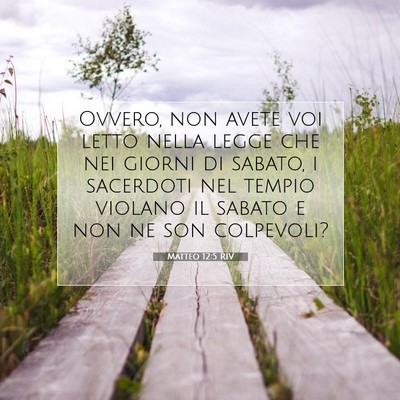 Matteo 12:5 Versetto della Bibbia Spiegato