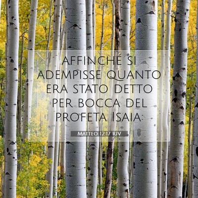 Matteo 12:17 Versetto della Bibbia Spiegato