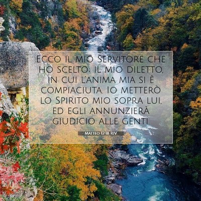 Matteo 12:18 RIV Immagine del Versetto della Bibbia
