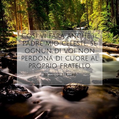 Matteo 18:35 RIV Immagine del Versetto della Bibbia