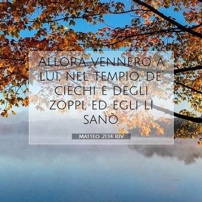 Matteo 21:14 Versetto della Bibbia Spiegato