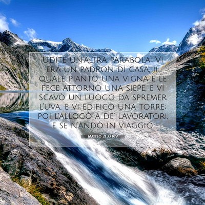 Matteo 21:33 RIV Immagine del Versetto della Bibbia