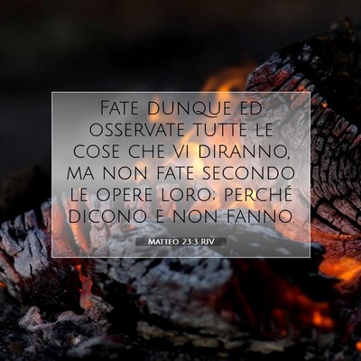 Matteo 23:3 RIV Immagine del Versetto della Bibbia