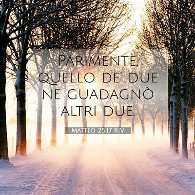 Matteo 25:17 Versetto della Bibbia Spiegato