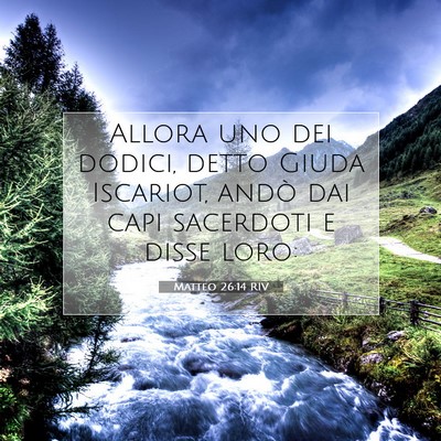 Matteo 26:14 Versetto della Bibbia Spiegato