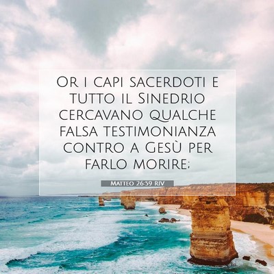 Matteo 26:59 Versetto della Bibbia Spiegato